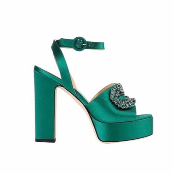 Giannico Daphne Embellished Platform Sandals - Picture 2 of 7